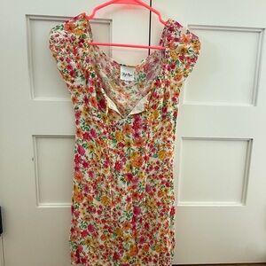 Sky to Moon Multicolor Floral Mini Dress